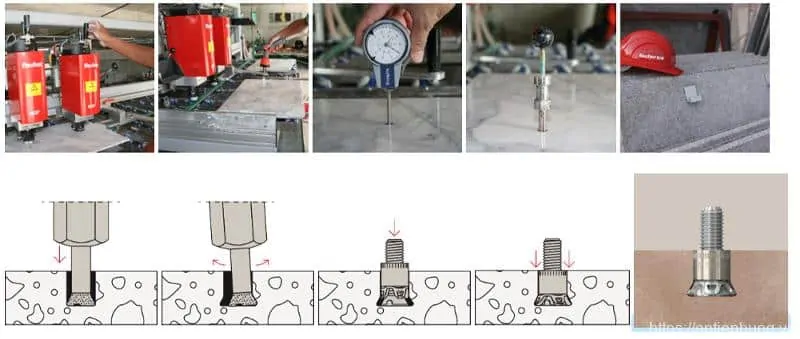 Quy trình lắp đặt bulong neo đá FISCHER FZP II A4