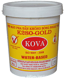Sơn pha sẵn ngoài trời K280-gold là loại sơn hệ Acrylic 100% phủ ngoài trời