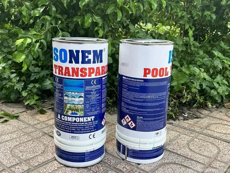 ISONEM POOL | SƠN CHỐNG THẤM HỒ BƠI - TRONG SUỐT