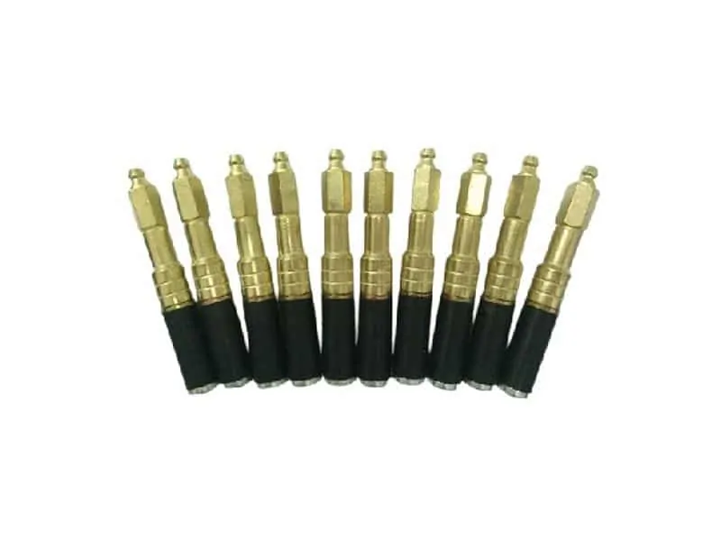 Kim bơm keo Epoxy Pu A10: Chiều dài 10 cm, đường kính 14, sử dụng mũi khoan phi 14.