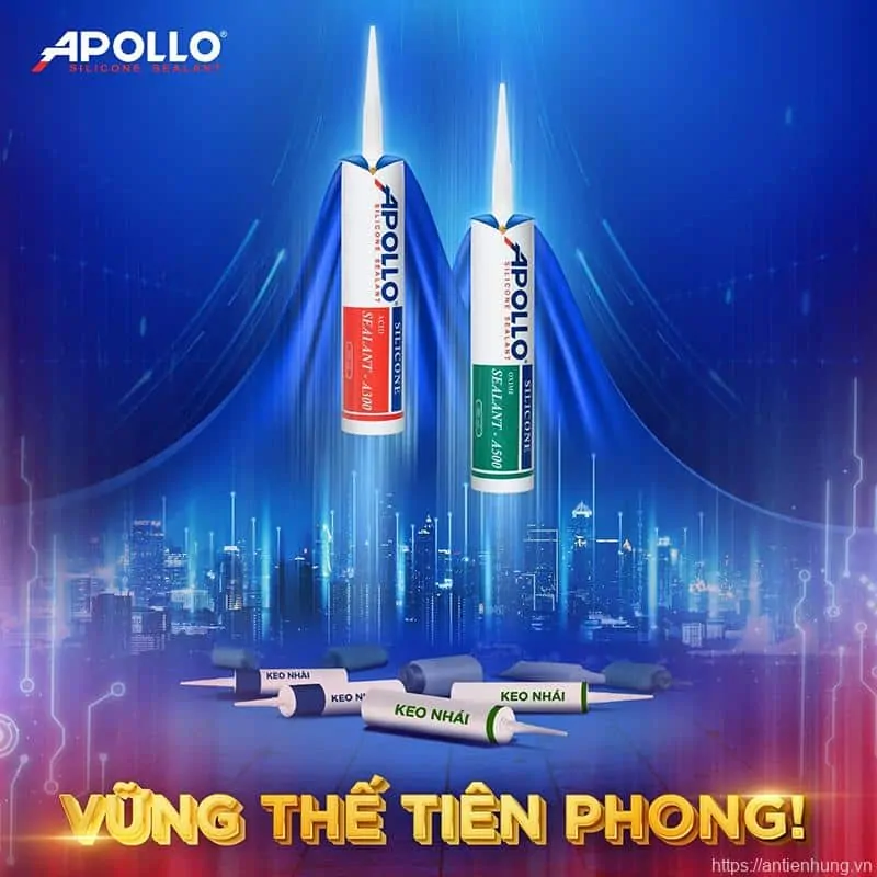 Lựa chọn chất keo Apollo Silicone chính hãng là một trong những lưu ý quan trọng giúp đảm bảo chất lượng tủ kính trưng bày