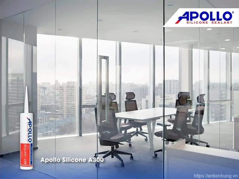 Lựa chọn Apollo Silicone giúp đảm bảo hiệu quả thi công vách kính văn phòng bền đẹp