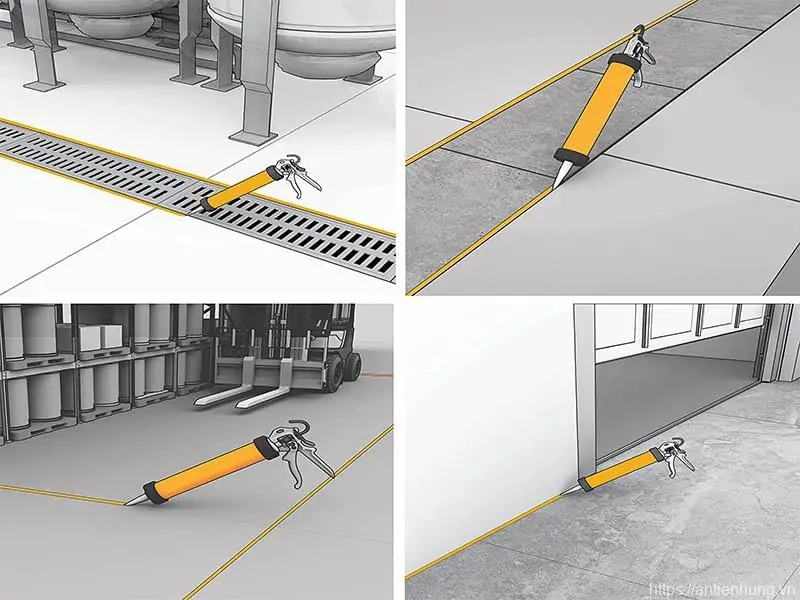 Dễ dàng sử dụng keo trám khe Sikaflex®-11 FC+ cho mọi bề mặt thi công