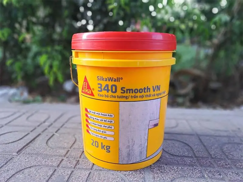 Keo bả Sikawall 340 Smooth thùng 20Kg