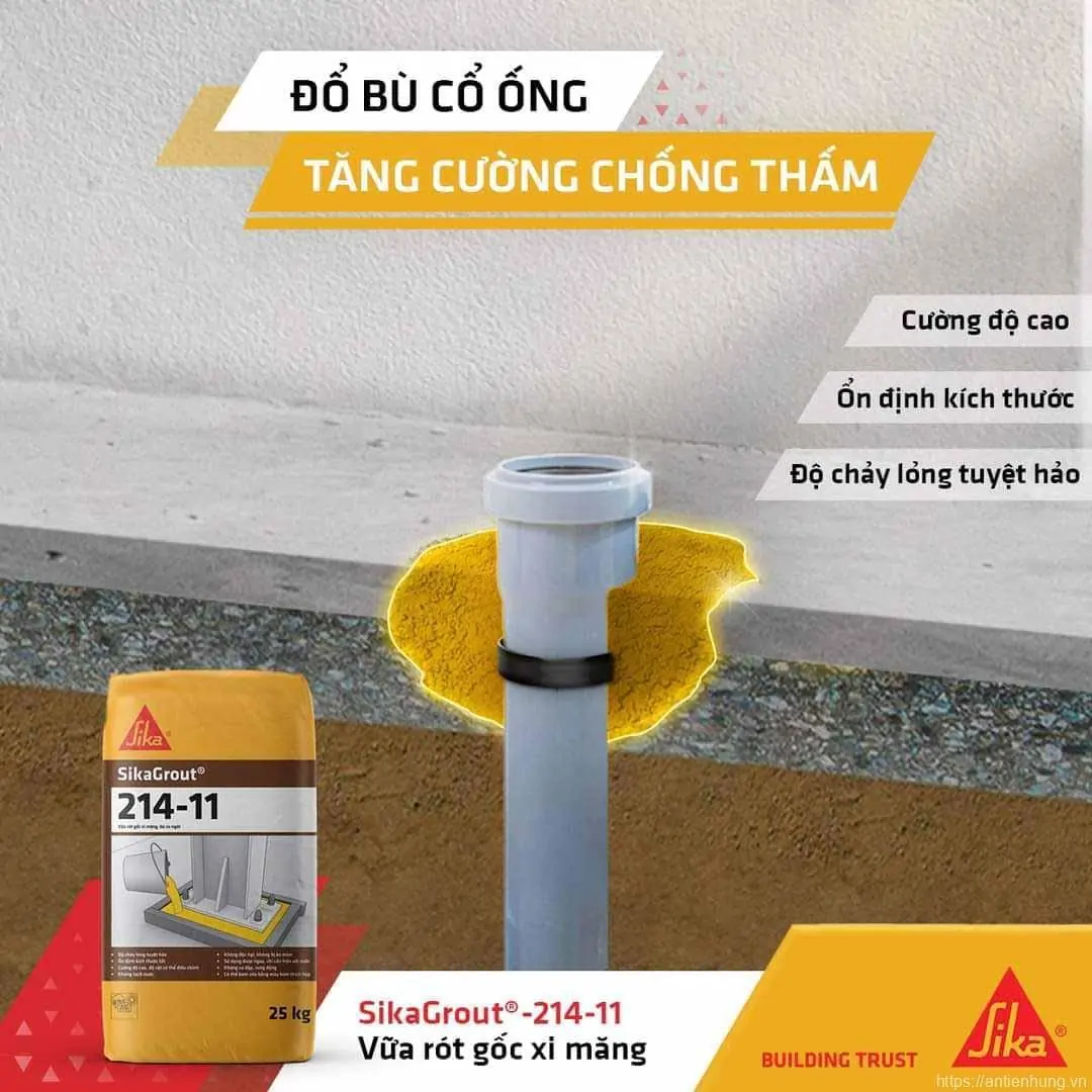 Vấn đề chống thấm cổ ống