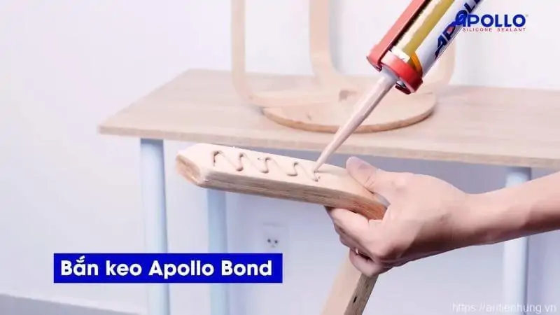 Kết hợp bắn keo Apollo Bond và bắn đinh vít cố định, mang lại hiệu quả thi công vượt trội
