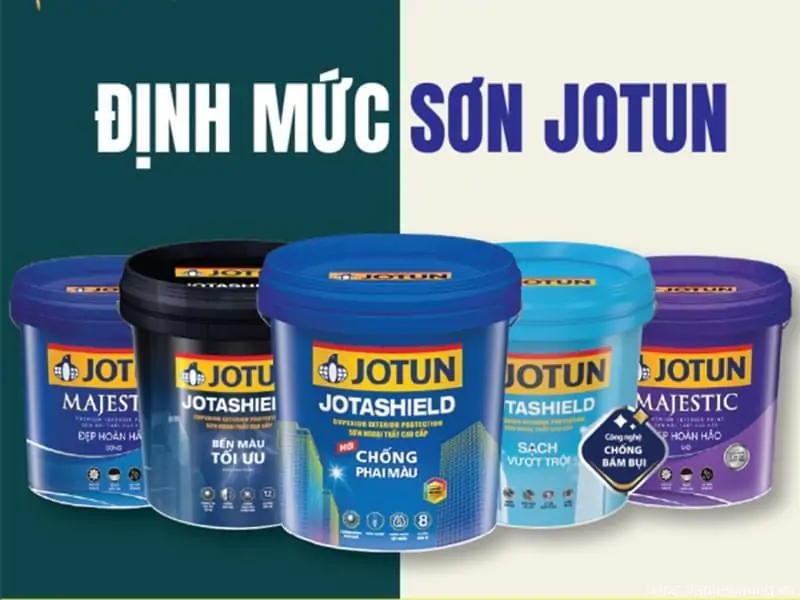Định mức sơn Jotun các loại