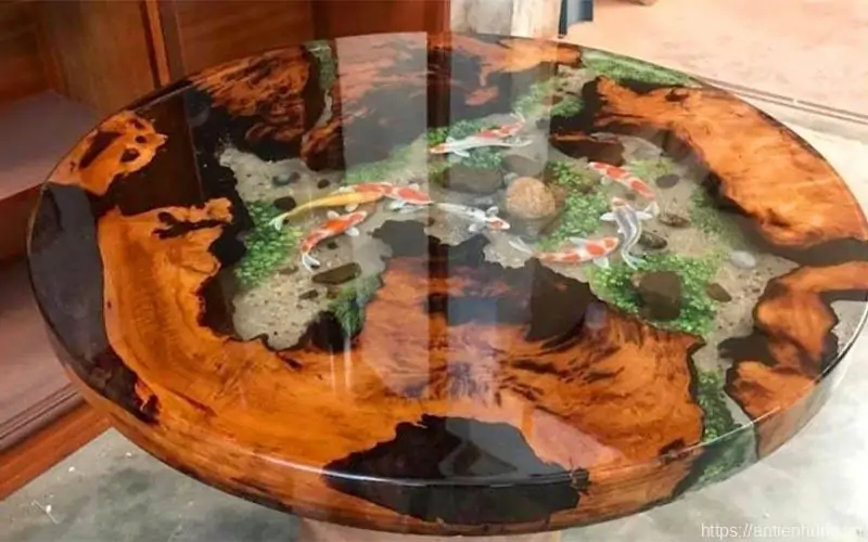 Các thiết kế gia dụng ứng dụng keo Epoxy