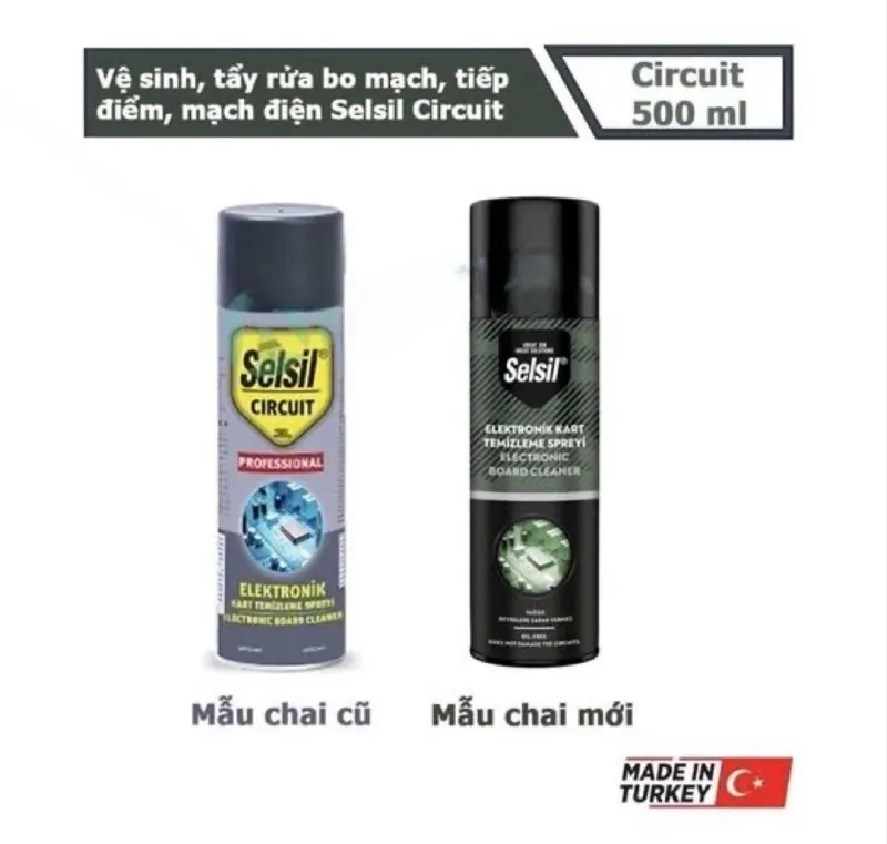 Selsil Circuit 500ml - Chai Xịt Vệ Sinh Mạch Điện Tử