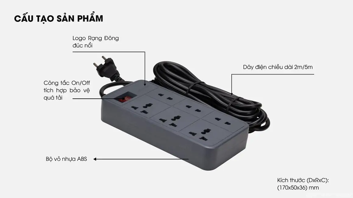 Ổ CẮM KÉO DÀI OC06.V2