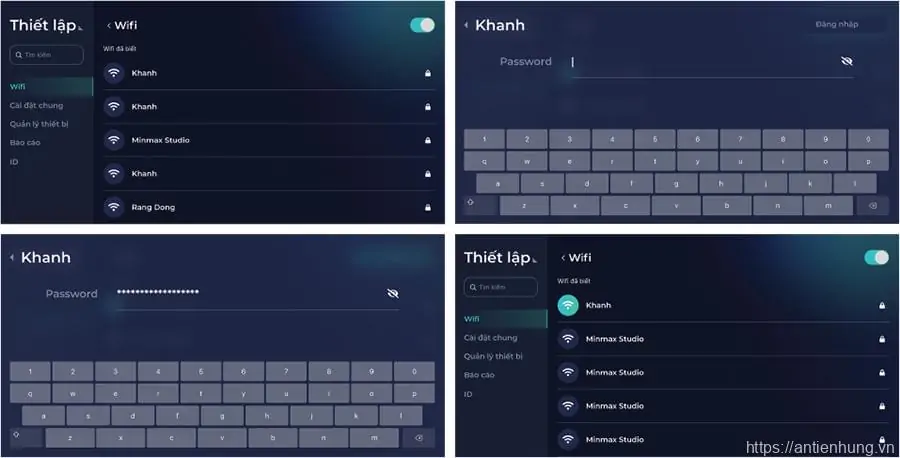 Cài đặt lại Wifi
